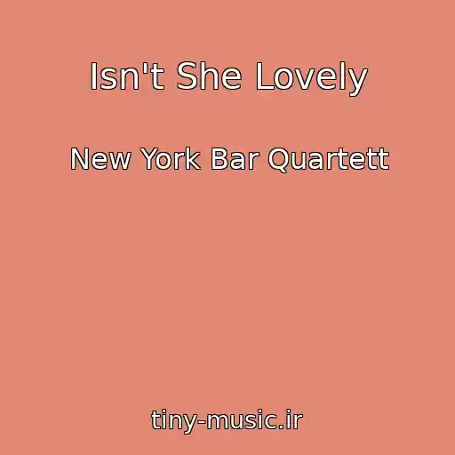 کاور آهنگ Isn't She Lovely از New York Bar Quartett