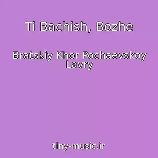 کاور آهنگ Ti Bachish, Bozhe از Bratskiy Khor Pochaevskoy Lavry