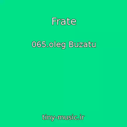 کاور آهنگ Frate از 065.oleg Buzatu