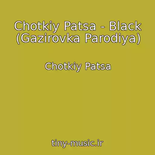 کاور آهنگ Chotkiy Patsa - Black (Gazirovka Parodiya) از Chotkiy Patsa