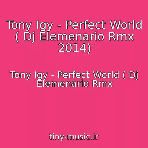 کاور آهنگ Tony Igy - Perfect World ( Dj Elemenario Rmx 2014) از Tony Igy - Perfect World ( Dj Elemenario Rmx