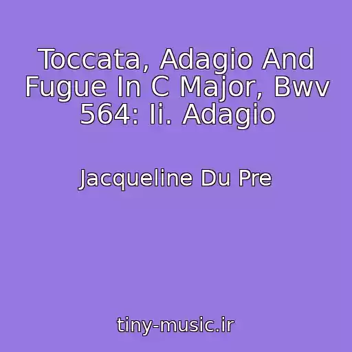 کاور آهنگ Toccata, Adagio And Fugue In C Major, Bwv 564: Ii. Adagio از Jacqueline Du Pre