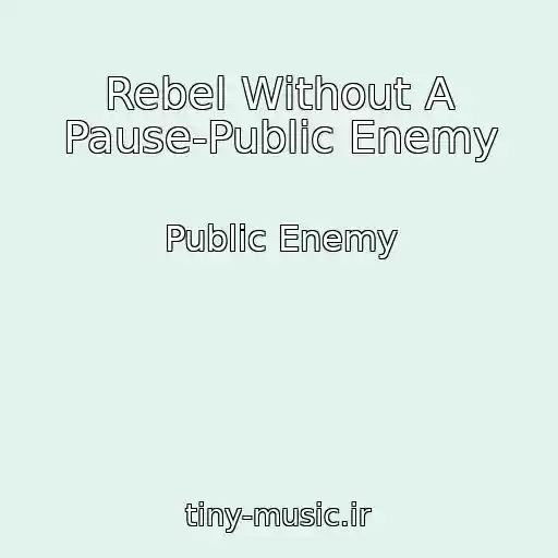 کاور آهنگ Rebel Without A Pause-Public Enemy از Public Enemy