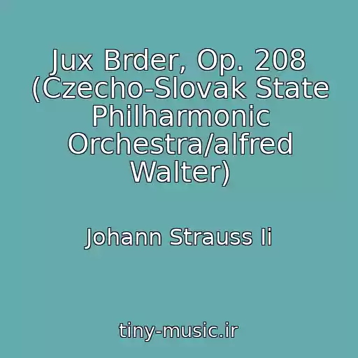 کاور آهنگ Jux Brder, Op. 208 (Czecho-Slovak State Philharmonic Orchestra/alfred Walter) از Johann Strauss Ii