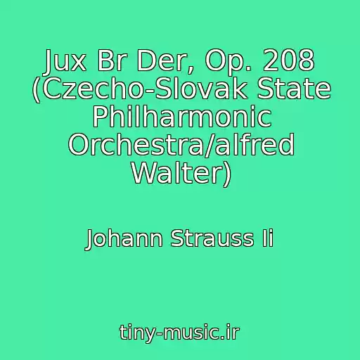 کاور آهنگ Jux Br Der, Op. 208 (Czecho-Slovak State Philharmonic Orchestra/alfred Walter) از Johann Strauss Ii