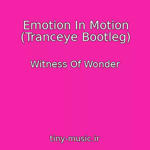 کاور آهنگ Emotion In Motion (Tranceye Bootleg) از Witness Of Wonder