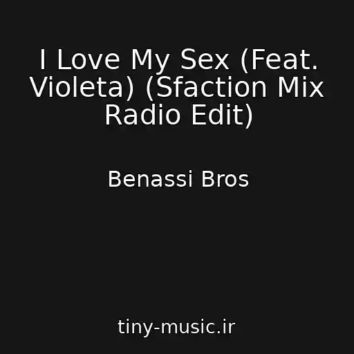 کاور آهنگ I Love My Sex (Feat. Violeta) (Sfaction Mix Radio Edit) از Benassi Bros