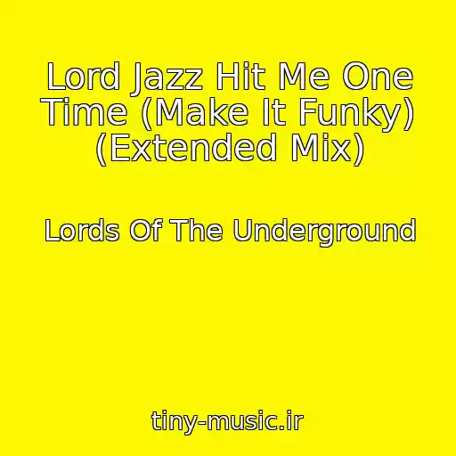 کاور آهنگ Lord Jazz Hit Me One Time (Make It Funky) (Extended Mix) از Lords Of The Underground