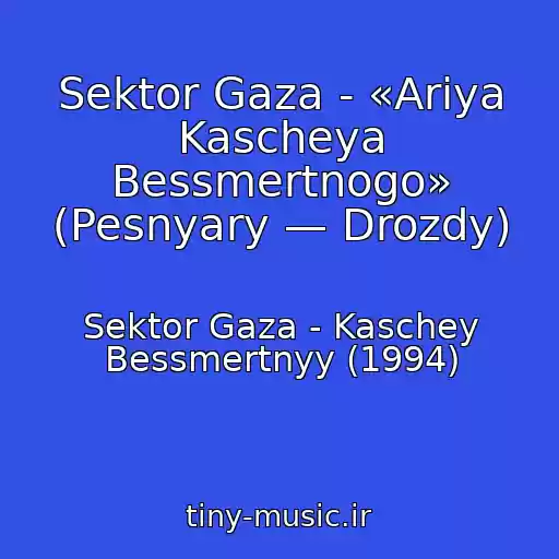 کاور آهنگ Sektor Gaza - «Ariya Kascheya Bessmertnogo» (Pesnyary — Drozdy) از Sektor Gaza - Kaschey Bessmertnyy (1994)