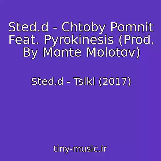 کاور آهنگ Sted.d - Chtoby Pomnit Feat. Pyrokinesis (Prod. By Monte Molotov) از Sted.d - Tsikl (2017)