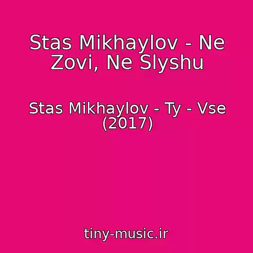 کاور آهنگ Stas Mikhaylov - Ne Zovi, Ne Slyshu از Stas Mikhaylov - Ty - Vse (2017)