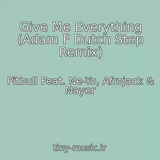 کاور آهنگ Give Me Everything (Adam F Dutch Step Remix) از Pitbull Feat. Ne-Yo, Afrojack & Nayer