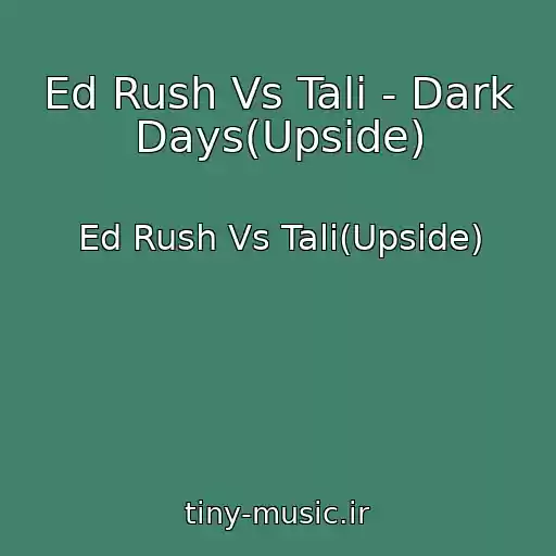 کاور آهنگ Ed Rush Vs Tali - Dark Days(Upside) از Ed Rush Vs Tali(Upside)