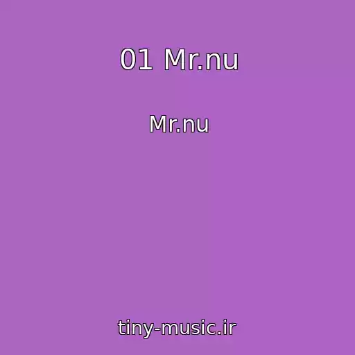 کاور آهنگ 01 Mr.nu از Mr.nu