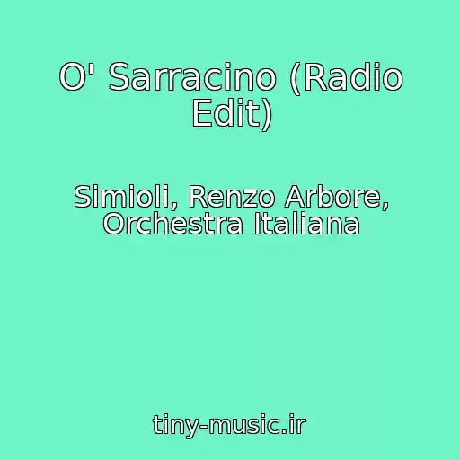 کاور آهنگ O' Sarracino (Radio Edit) از Simioli, Renzo Arbore, Orchestra Italiana