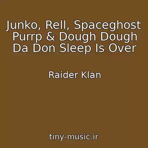 کاور آهنگ Junko, Rell, Spaceghost Purrp & Dough Dough Da Don Sleep Is Over از Raider Klan