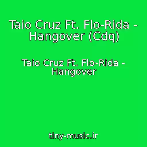 کاور آهنگ Taio Cruz Ft. Flo-Rida - Hangover (Cdq) از Taio Cruz Ft. Flo-Rida - Hangover
