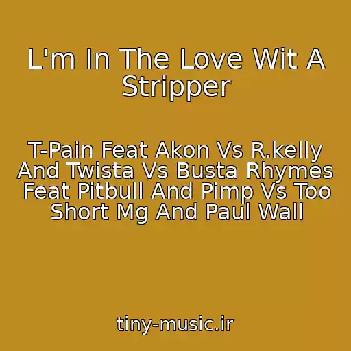کاور آهنگ L'm In The Love Wit A Stripper از T-Pain Feat Akon Vs R.kelly And Twista Vs Busta Rhymes Feat Pitbull And Pimp Vs Too Short Mg And Paul Wall