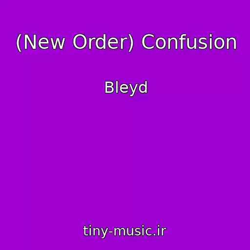 کاور آهنگ (New Order) Confusion از Bleyd