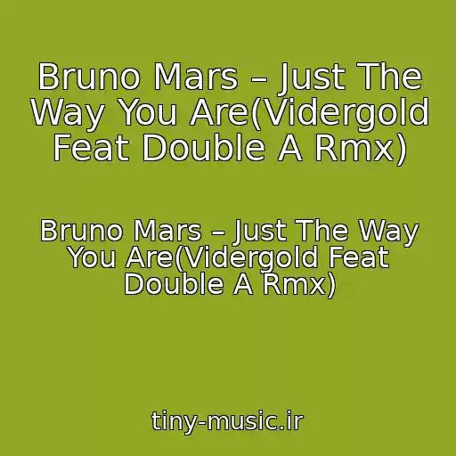 کاور آهنگ Bruno Mars – Just The Way You Are(Vidergold Feat Double A Rmx) از Bruno Mars – Just The Way You Are(Vidergold Feat Double A Rmx)