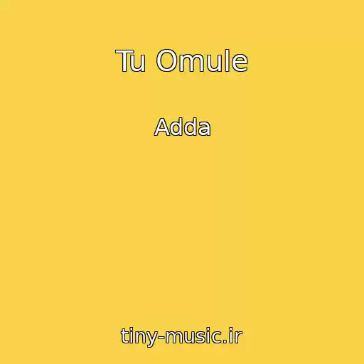 کاور آهنگ Tu Omule از Adda