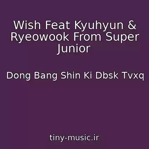 کاور آهنگ Wish Feat Kyuhyun & Ryeowook From Super Junior از Dong Bang Shin Ki Dbsk Tvxq