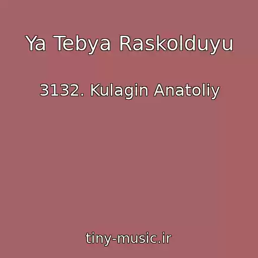 کاور آهنگ Ya Tebya Raskolduyu از 3132. Kulagin Anatoliy