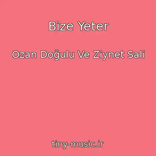 کاور آهنگ Bize Yeter از Ozan Doğulu Ve Ziynet Sali