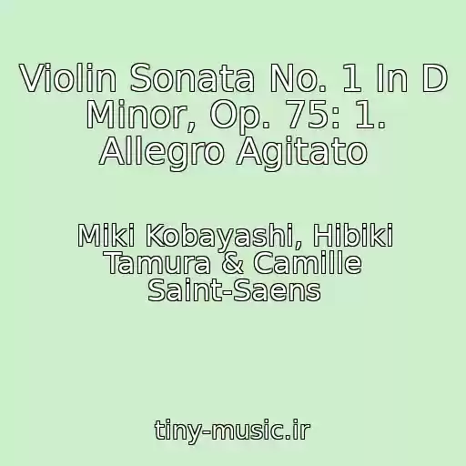کاور آهنگ Violin Sonata No. 1 In D Minor, Op. 75: 1. Allegro Agitato از Miki Kobayashi, Hibiki Tamura & Camille Saint-Saens