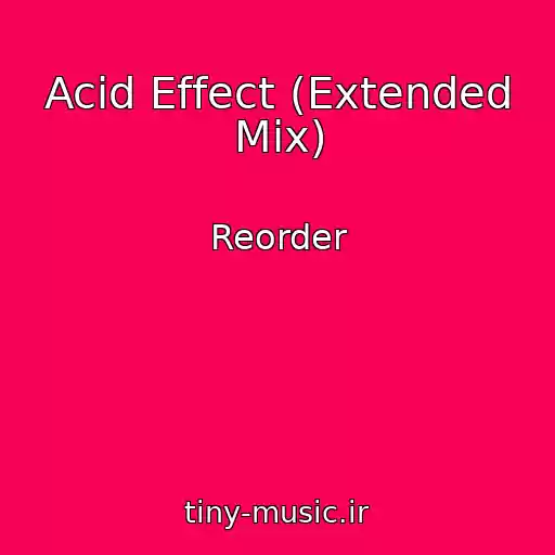 کاور آهنگ Acid Effect (Extended Mix) از Reorder