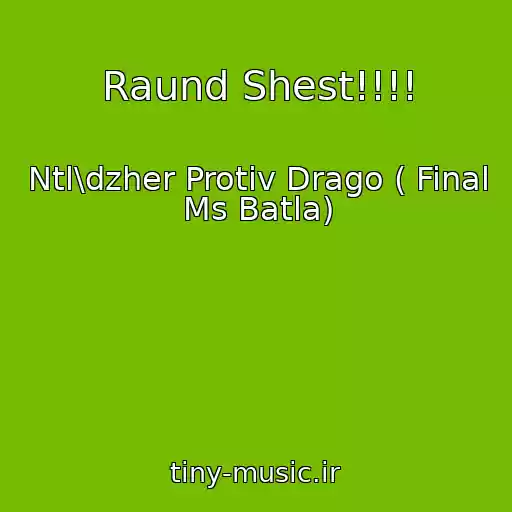 کاور آهنگ Raund Shest!!!! از Ntl\dzher Protiv Drago ( Final Ms Batla)