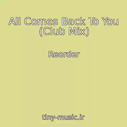 کاور آهنگ All Comes Back To You (Club Mix) از Reorder