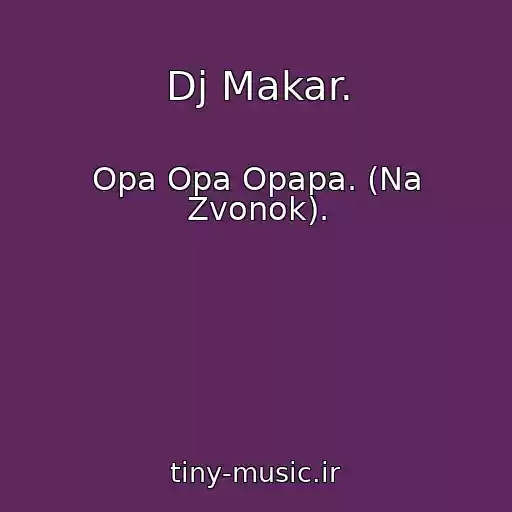 کاور آهنگ Dj Makar. از Opa Opa Opapa. (Na Zvonok).