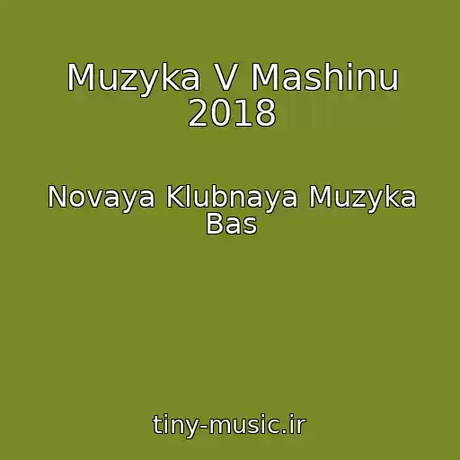 کاور آهنگ Muzyka V Mashinu 2018 از Novaya Klubnaya Muzyka Bas