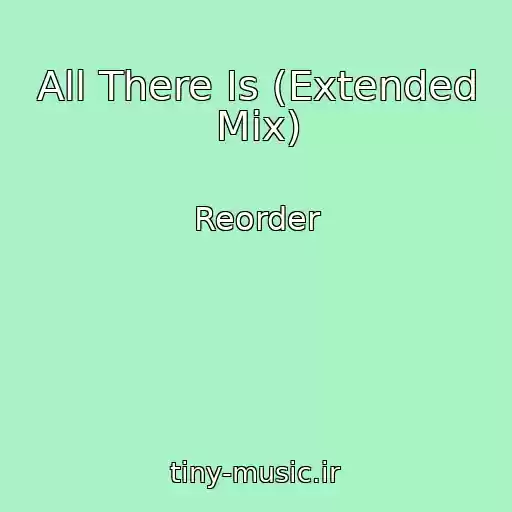 کاور آهنگ All There Is (Extended Mix) از Reorder