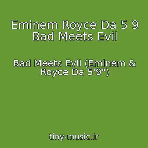 کاور آهنگ Eminem Royce Da 5 9 Bad Meets Evil از Bad Meets Evil (Eminem & Royce Da 5'9")