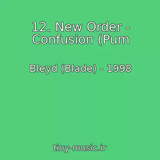 کاور آهنگ 12. New Order - Confusion (Pum از Bleyd (Blade) - 1998