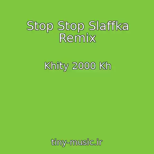 کاور آهنگ Stop Stop Slaffka Remix از Khity 2000 Kh