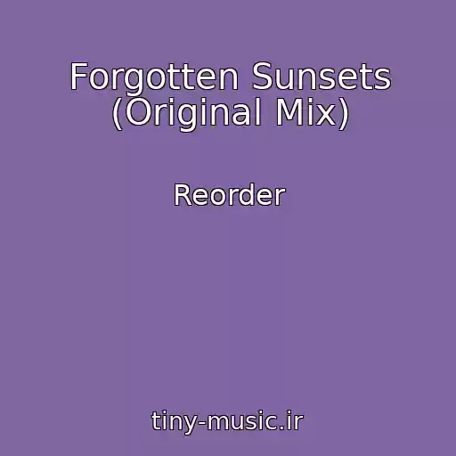 کاور آهنگ Forgotten Sunsets (Original Mix) از Reorder