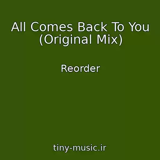 کاور آهنگ All Comes Back To You (Original Mix) از Reorder