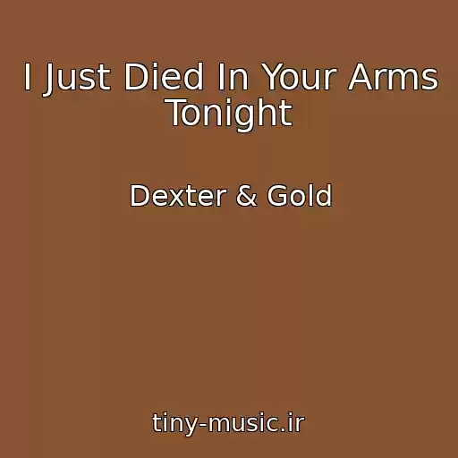کاور آهنگ I Just Died In Your Arms Tonight از Dexter & Gold