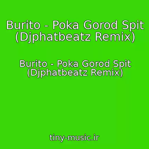 کاور آهنگ Burito - Poka Gorod Spit (Djphatbeatz Remix) از Burito - Poka Gorod Spit (Djphatbeatz Remix)