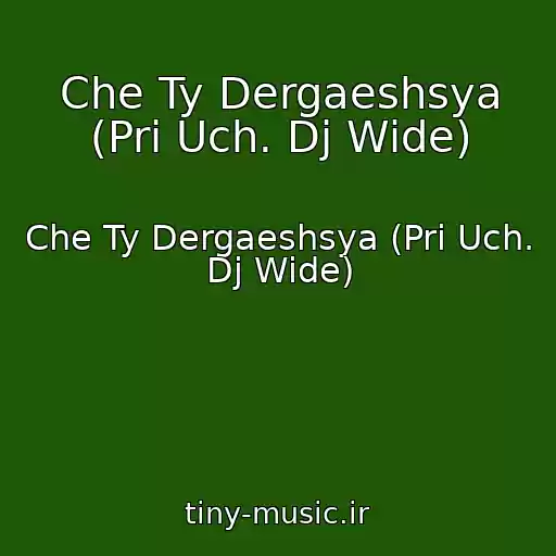 کاور آهنگ Che Ty Dergaeshsya (Pri Uch. Dj Wide) از Che Ty Dergaeshsya (Pri Uch. Dj Wide)