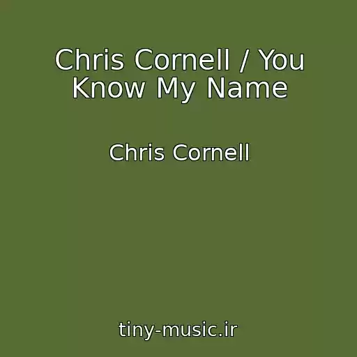 کاور آهنگ Chris Cornell / You Know My Name از Chris Cornell
