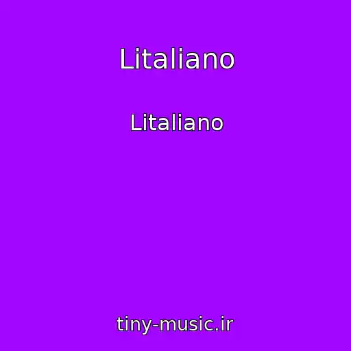 کاور آهنگ Litaliano از Litaliano