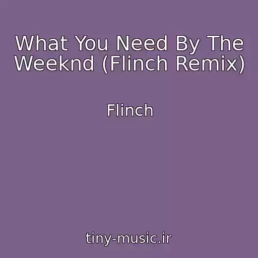 کاور آهنگ What You Need By The Weeknd (Flinch Remix) از Flinch