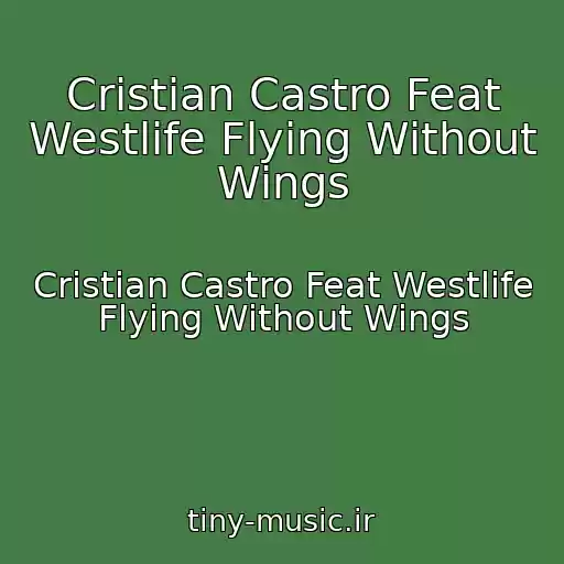 کاور آهنگ Cristian Castro Feat Westlife Flying Without Wings از Cristian Castro Feat Westlife Flying Without Wings