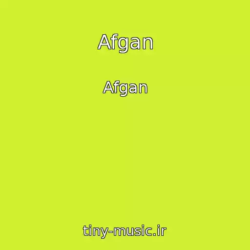 کاور آهنگ Afgan از Afgan