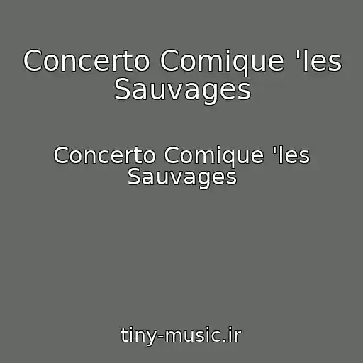کاور آهنگ Concerto Comique 'les Sauvages از Concerto Comique 'les Sauvages