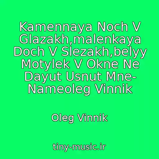 کاور آهنگ Kamennaya Noch V Glazakh,malenkaya Doch V Slezakh,belyy Motylek V Okne Ne Dayut Usnut Mne- Nameoleg Vinnik از Oleg Vinnik